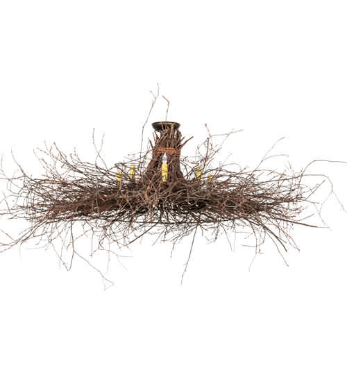 Twigs 8 Light 36" Wide Candle Style Chandelier