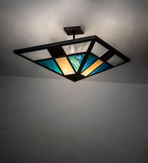 Polaris 43" Wide Semi-Flush Ceiling Fixture