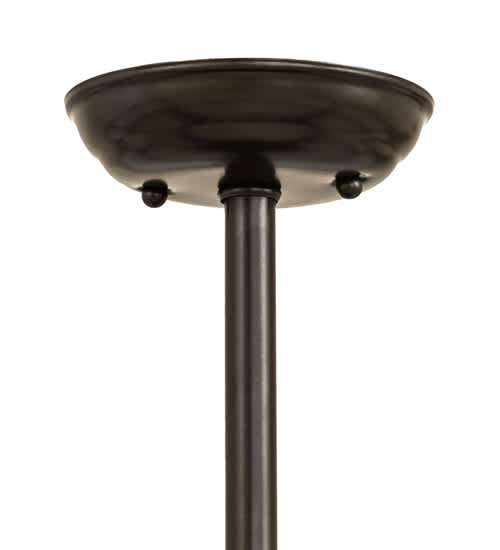 Horseshoe 6 Light 36" Wide Semi-Flush Drum Ceiling Fixture
