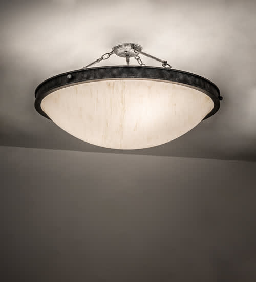 Dionne 3 Light 31" Wide Semi-Flush Bowl Ceiling Fixture