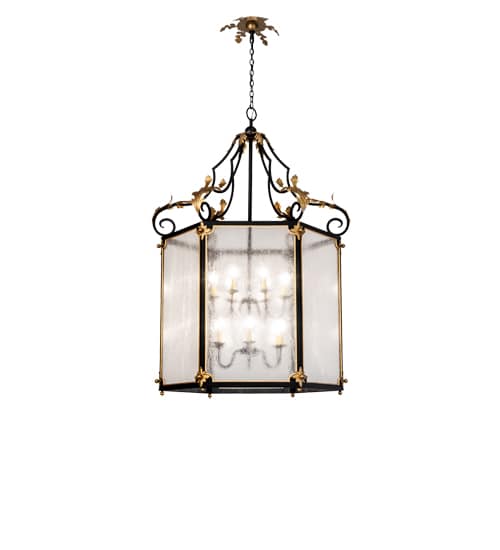 12 Light 48" Wide Taper Candle Pendant