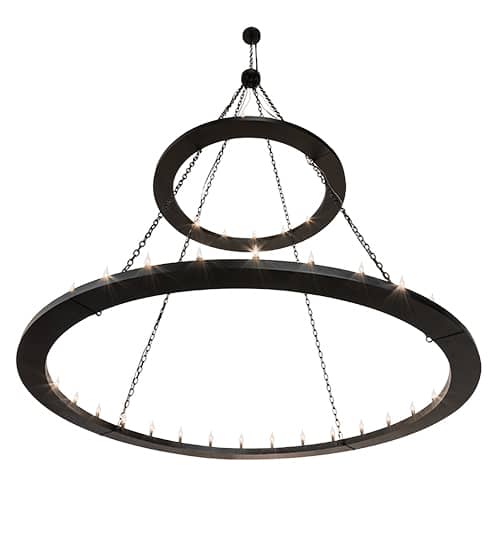 Loxley 48 Light 84" Wide Taper Candle Ring Chandelier
