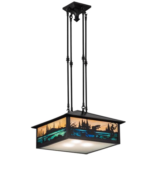 3 Light 24" Wide Pendant