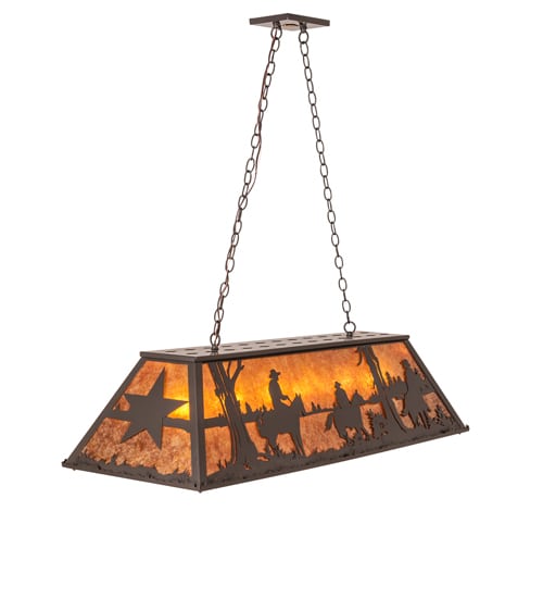 6 Light 48" Wide Billiard Linear Pendant