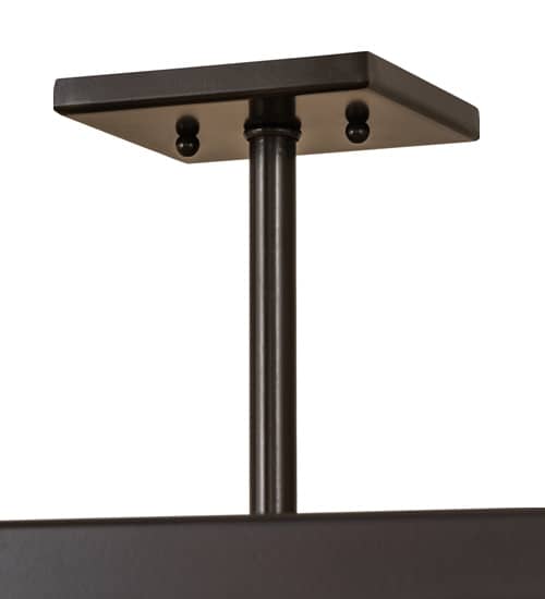 Calf and Cow 4 Light 34" Wide Semi-Flush Square Ceiling Fixture