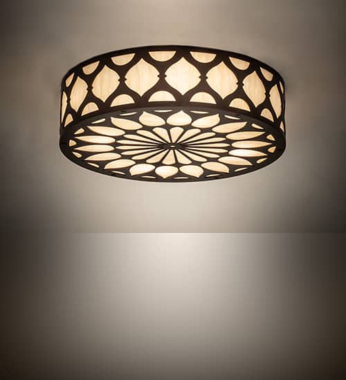Lorea 4 Light 22" Wide Semi-Flush Drum Ceiling Fixture