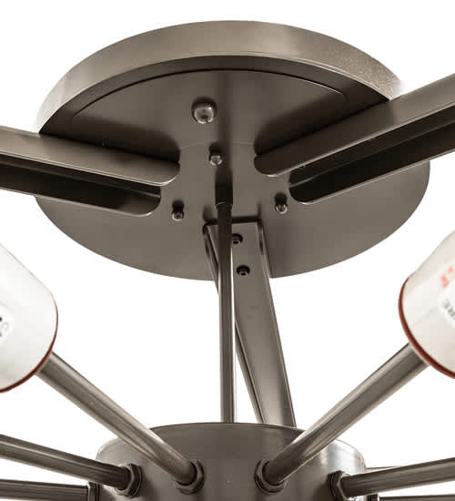 Cilindro Structure 12 Light 60" Wide Semi-Flush Drum Ceiling Fixture