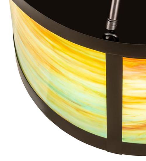 Arts and Crafts 4 Light 20" Wide Semi-Flush Ceiling Fixture