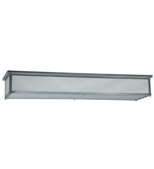 Lumina 8 Light 72" Wide Flush Mount Ceiling Fixture - Sparkle Silver Finish - Medium Bulb Base