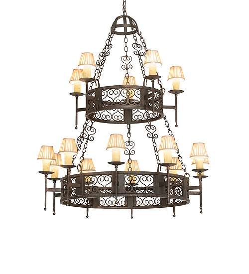 Toscano 15 Light 48" Wide Ring Chandelier