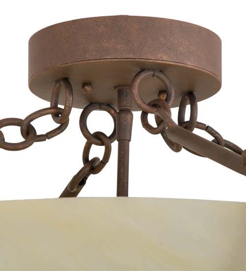 Covina 4 Light 30" Wide Semi-Flush Bowl Ceiling Fixture