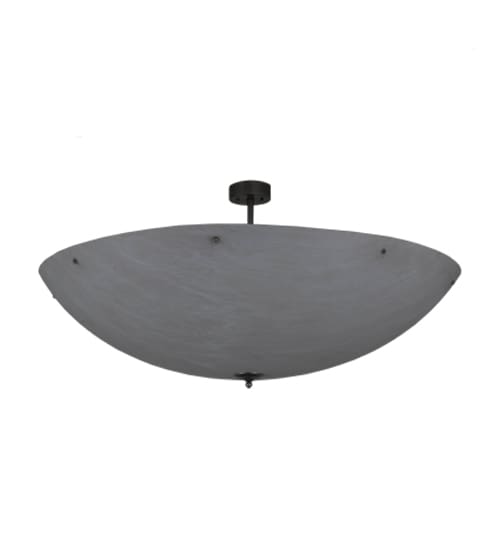 Madison 12 Light 60" Wide Semi-Flush Bowl Ceiling Fixture - Nickel Finish - Medium Bulb Base