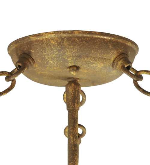 Dionne 3 Light 30" Wide Semi-Flush Bowl Ceiling Fixture - Pompeii Gold Finish