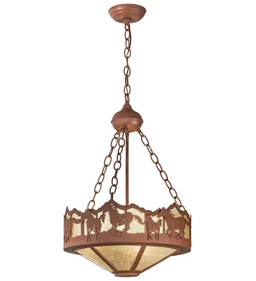 3 Light 16" Wide Pendant