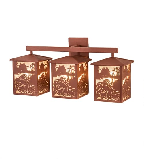 3 Light 13" Tall Wall Sconce