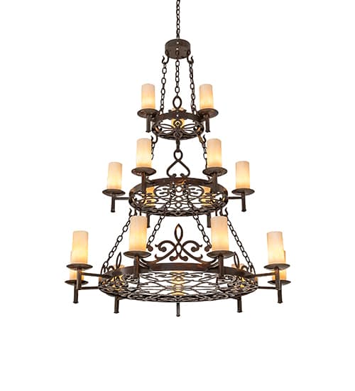 Newcastle 18 Light 48" Wide Ring Chandelier