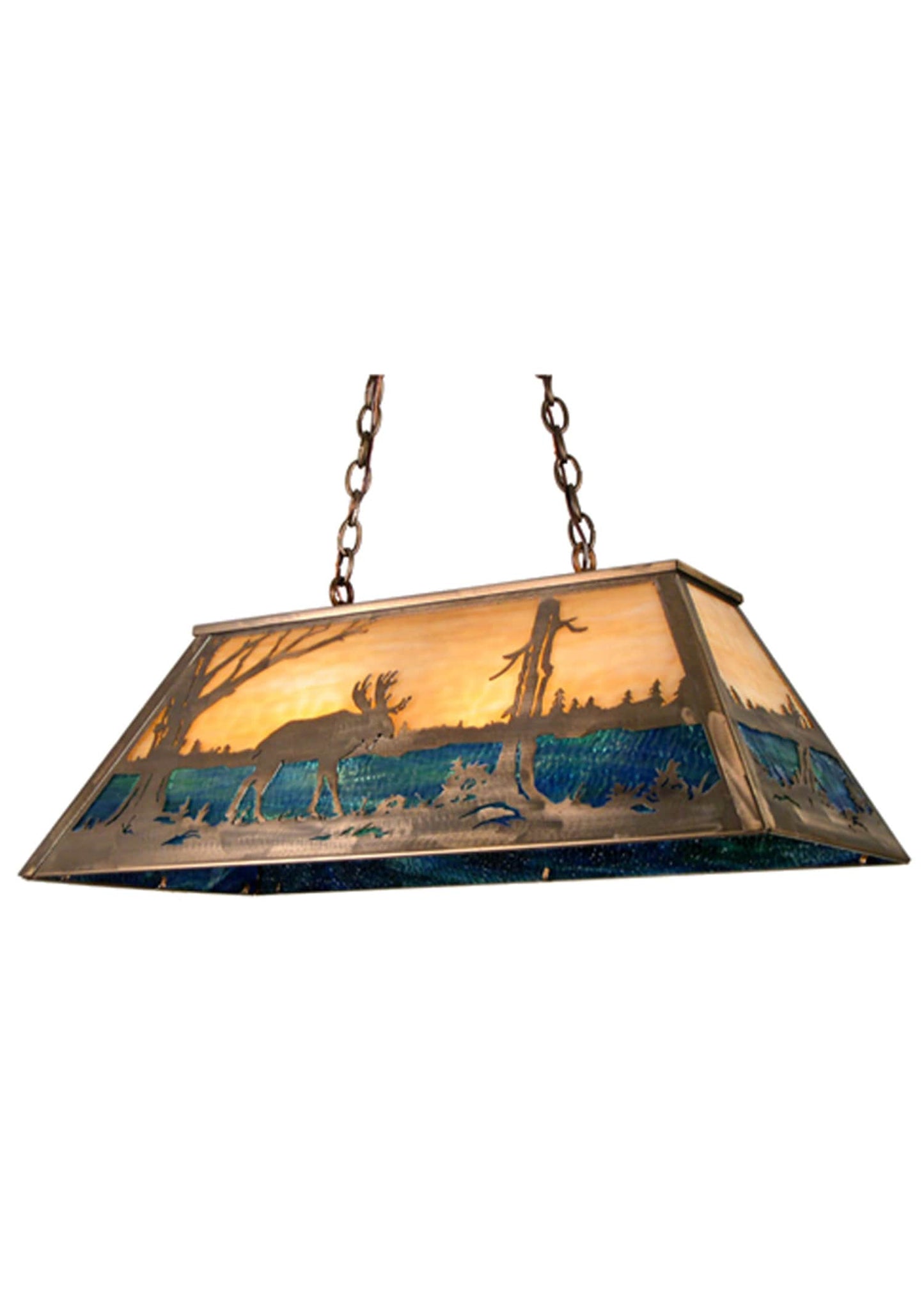33" L Moose At Lake Island / Billiard Fixture