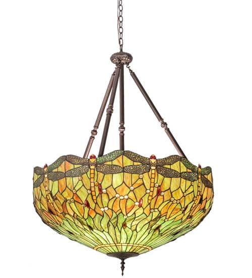Tiffany Hanginghead Dragonfly 5 Light 38" Wide Pendant