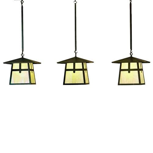 Stillwater Cross Mission 3 Light 17" Wide Linear Pendant