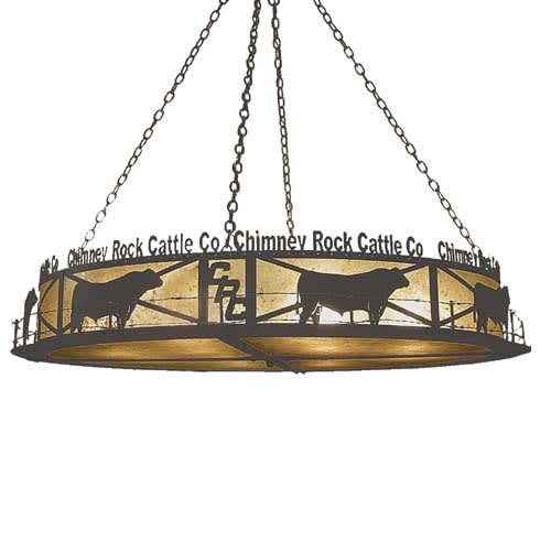 Personalized Chimney Rock 12 Light 60" Wide Pendant