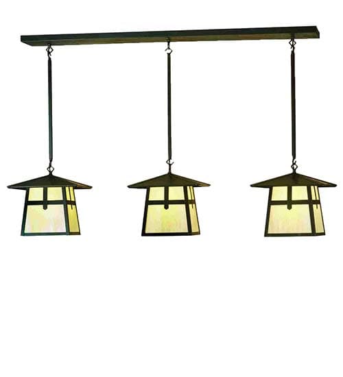 Stillwater Cross Mission 3 Light 48" Wide Linear Pendant