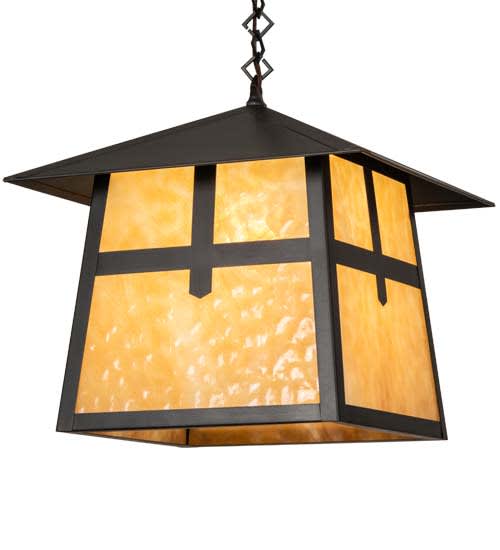 Square Stillwater 23" Wide Pendant