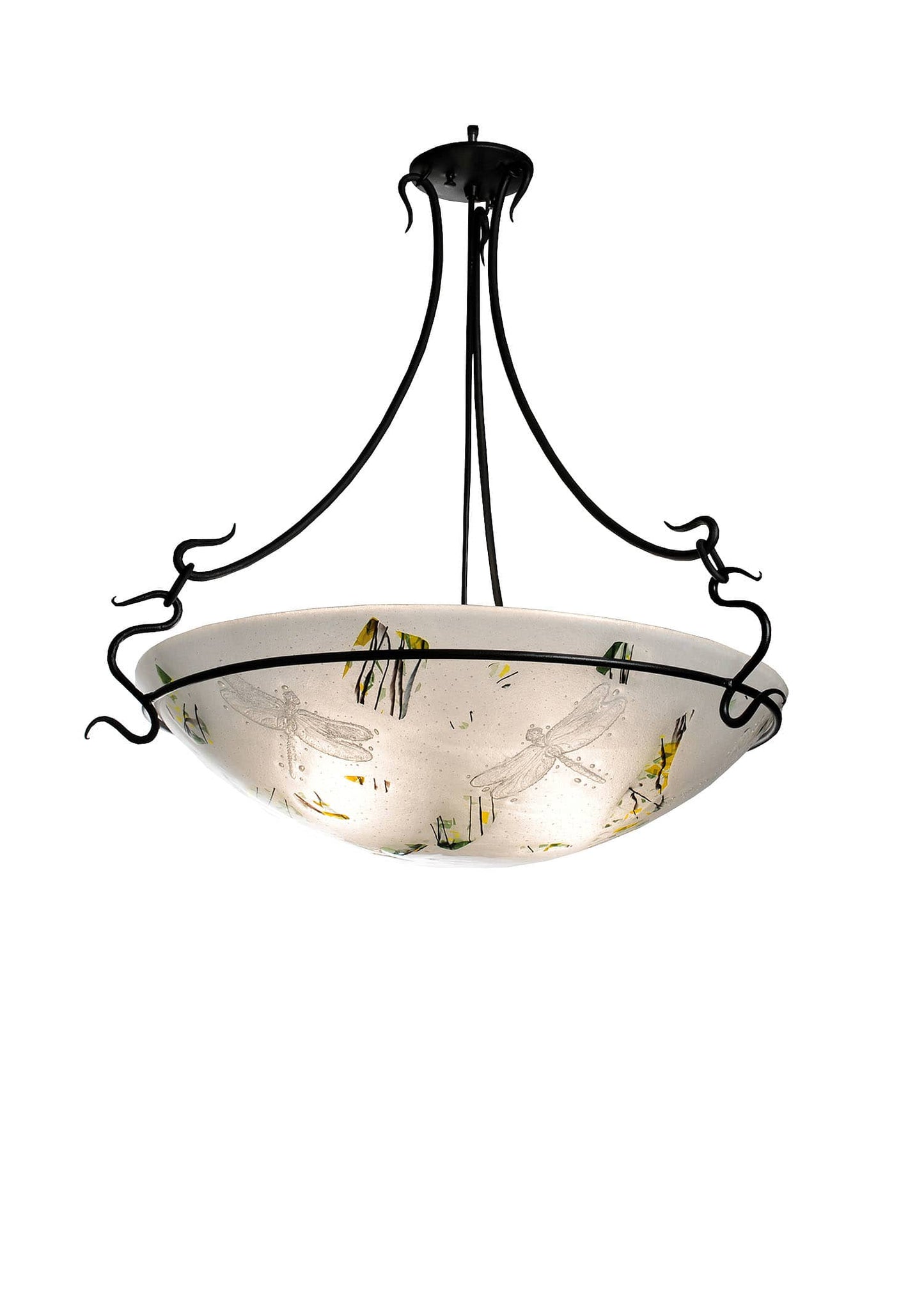 Metro Fusion 3 Light 30" Wide Semi Flush Ceiling Fixture with White Glass Shade