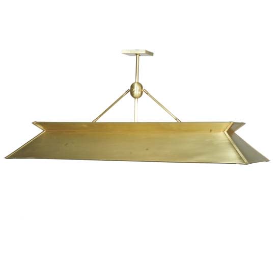 Natural Brass 3 Light 20" Wide Linear Pendant