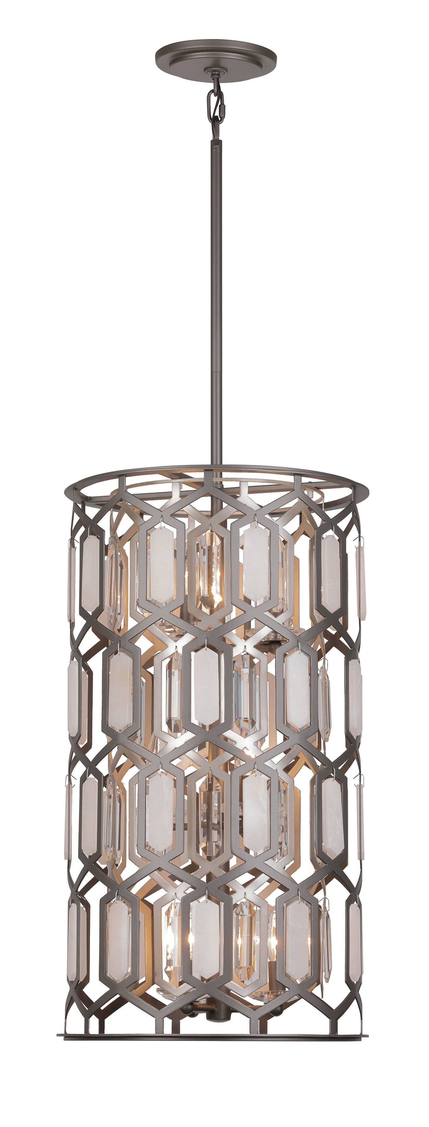 Hexly 9 Light 16" Wide Crystal Pendant