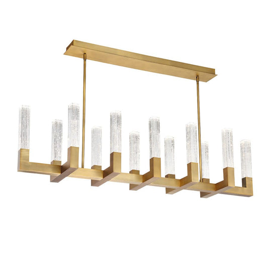 Cinema 12 Light 54" Wide Integrated LED Linear Chandelier