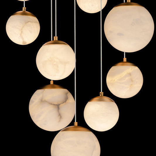 Pisces 9 Light 17" Wide LED Multi Light Pendant