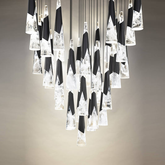Kilt 41 Light 36" Wide LED Suspension Multi Light Pendant