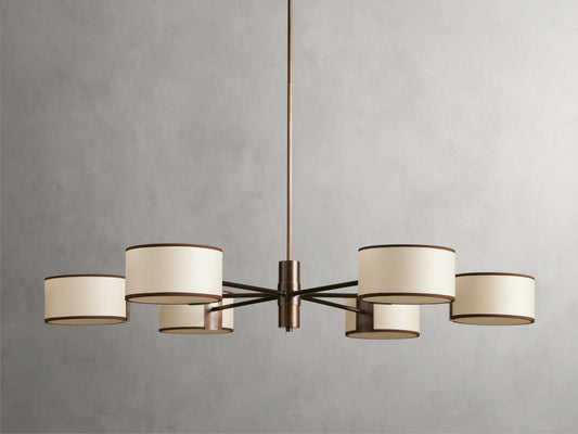 Montclair Linen Diffuser Ring Chandelier