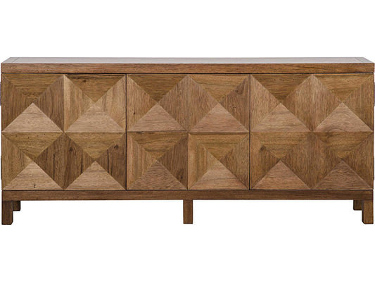 Quadrant 3-Door Sideboard in Dark Walnut