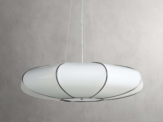 Nuvara Milk Glass Modern Chandelier