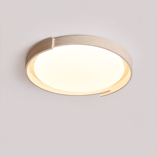 Orvella Travertine Halo Ceiling Light