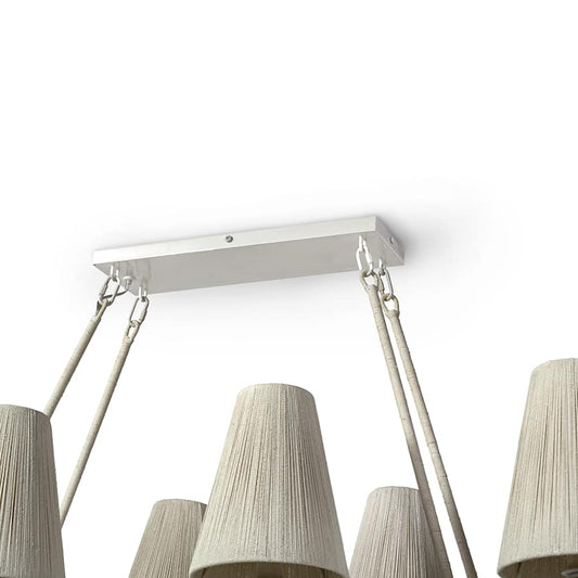 Palecek Lassiter 8 Light 56" Wide Linear Chandelier
