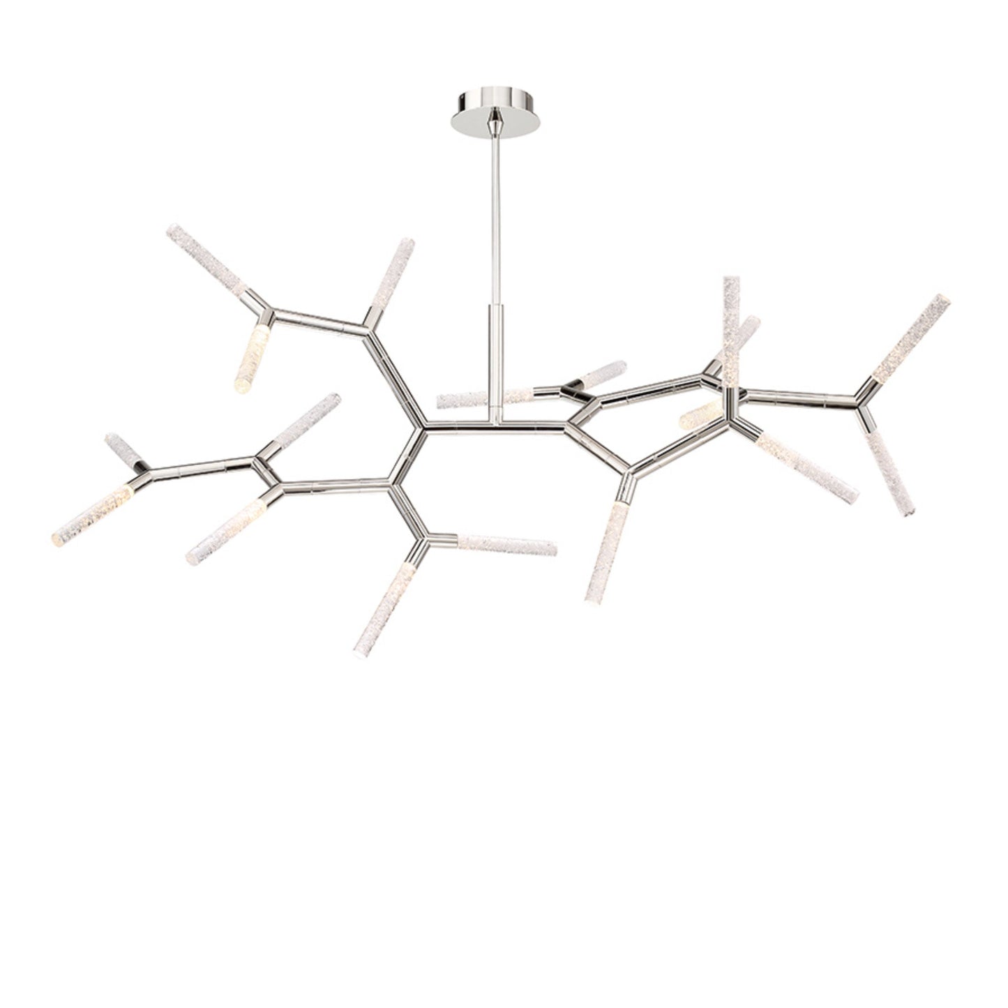 Modern Forms PD-54765-PN 3000K 46 Watt Kryptonite LED Chandelier in Polished Nickel