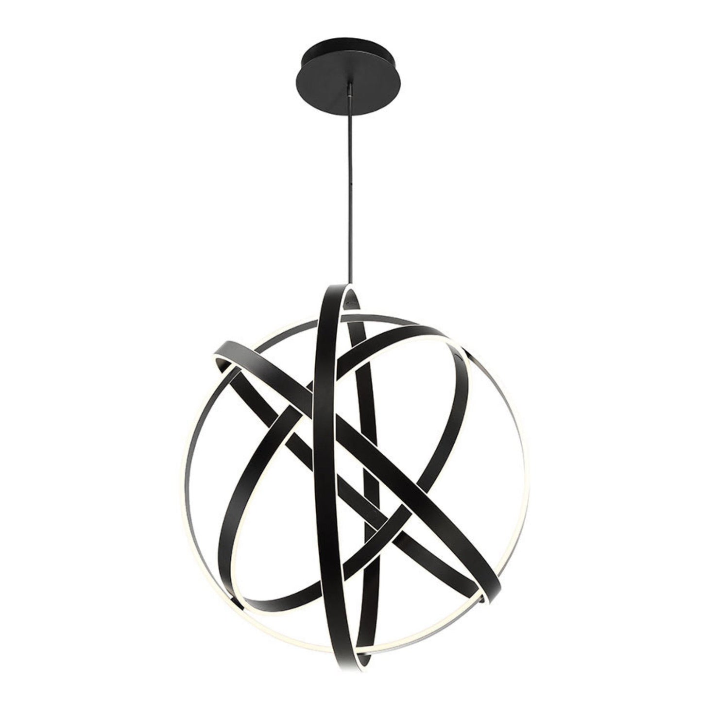 Modern Forms PD-61738-BK 3500K 202 Watt Kinetic LED Chandelier in Black
