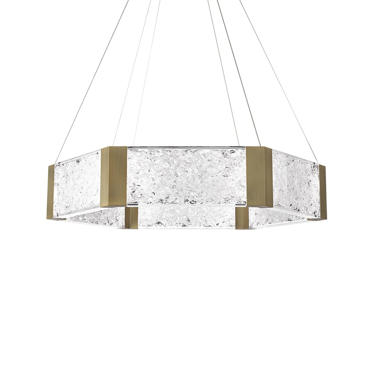Modern Forms PD-76034-AB 3000K 32 Watt Forever LED Chandelier in Aged Brass