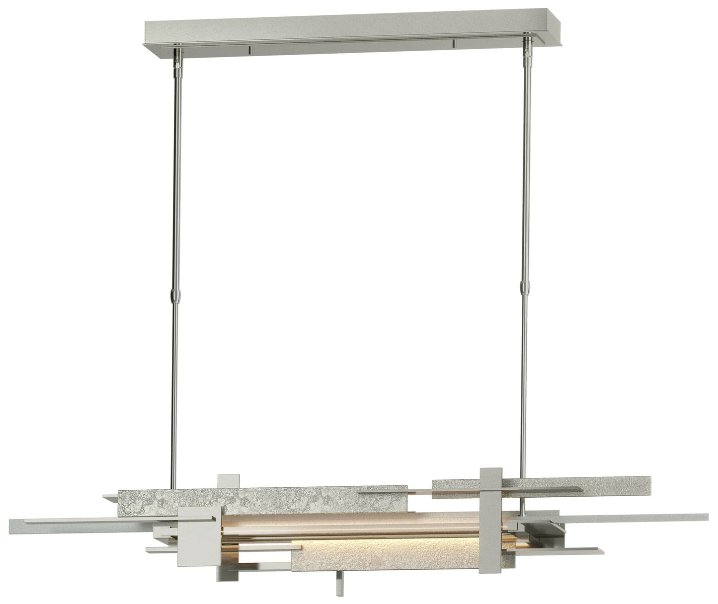 Planar 48.3"W Vintage Platinum Accented Sterling Standard LED Pendant