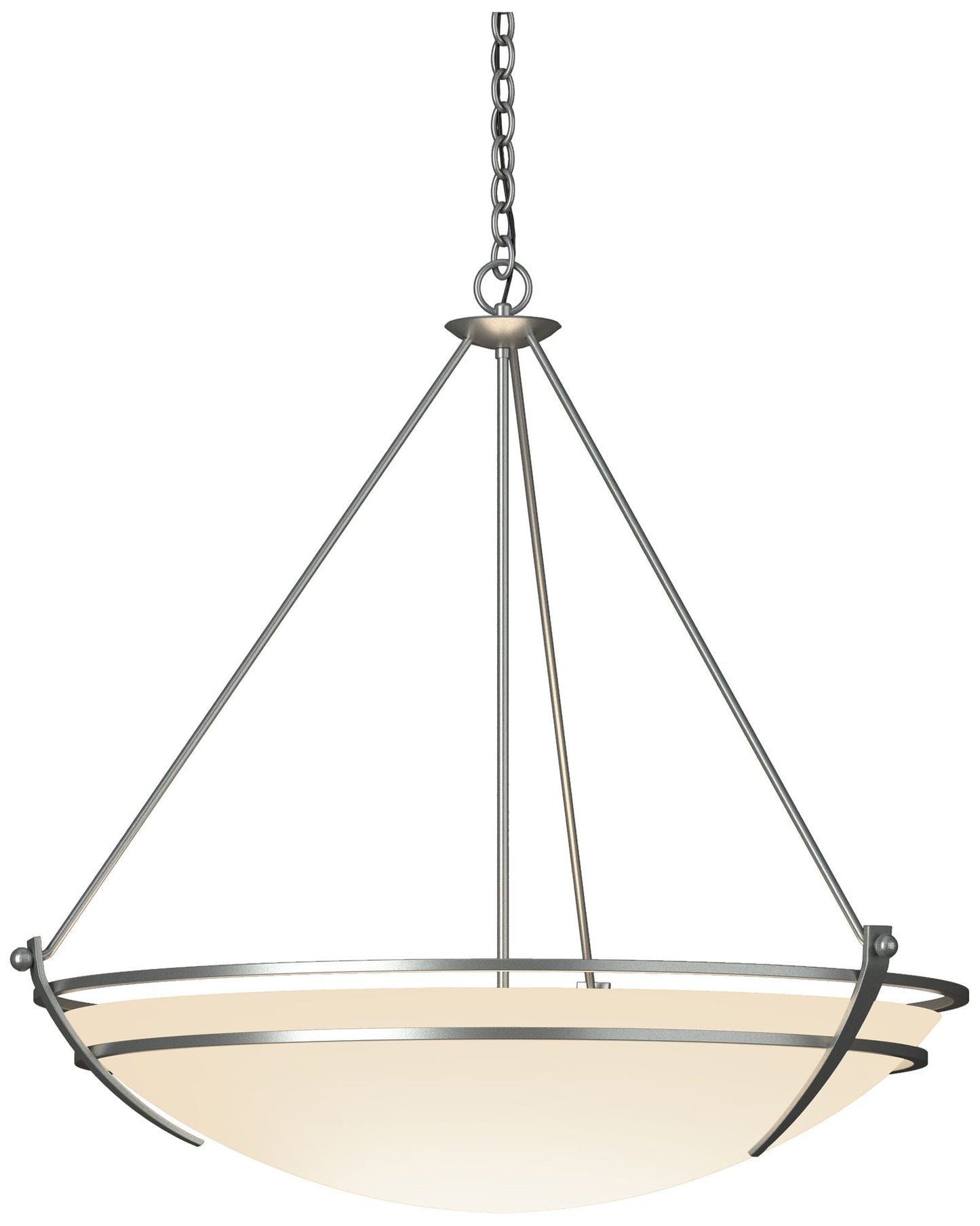 Presidio Tryne 35.1"W Large Scale Pendant w/ Opal Glass Shade