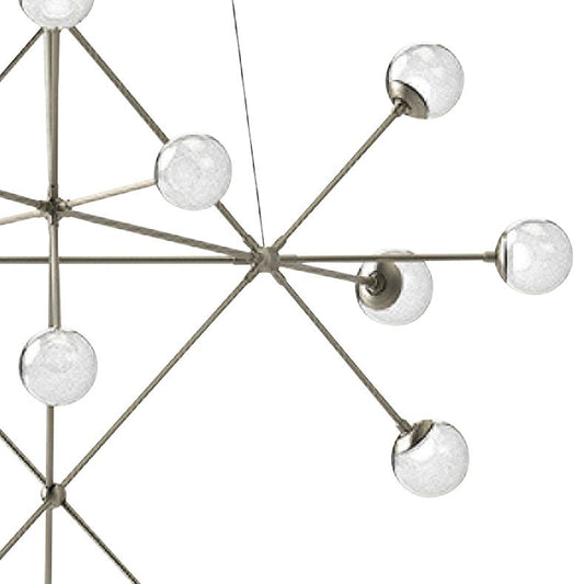 Proton??40"W Satin Nickel 18-Light LED Pendant Light