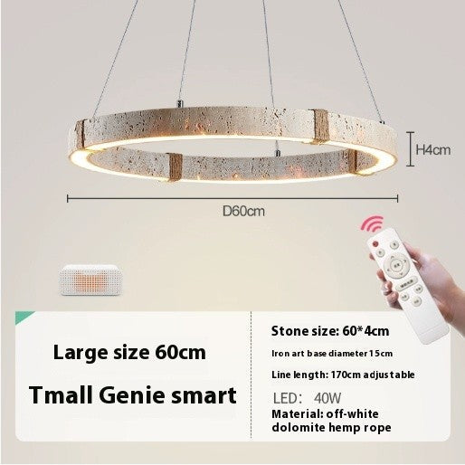 Retro Silent Wind Wooden Chandelier