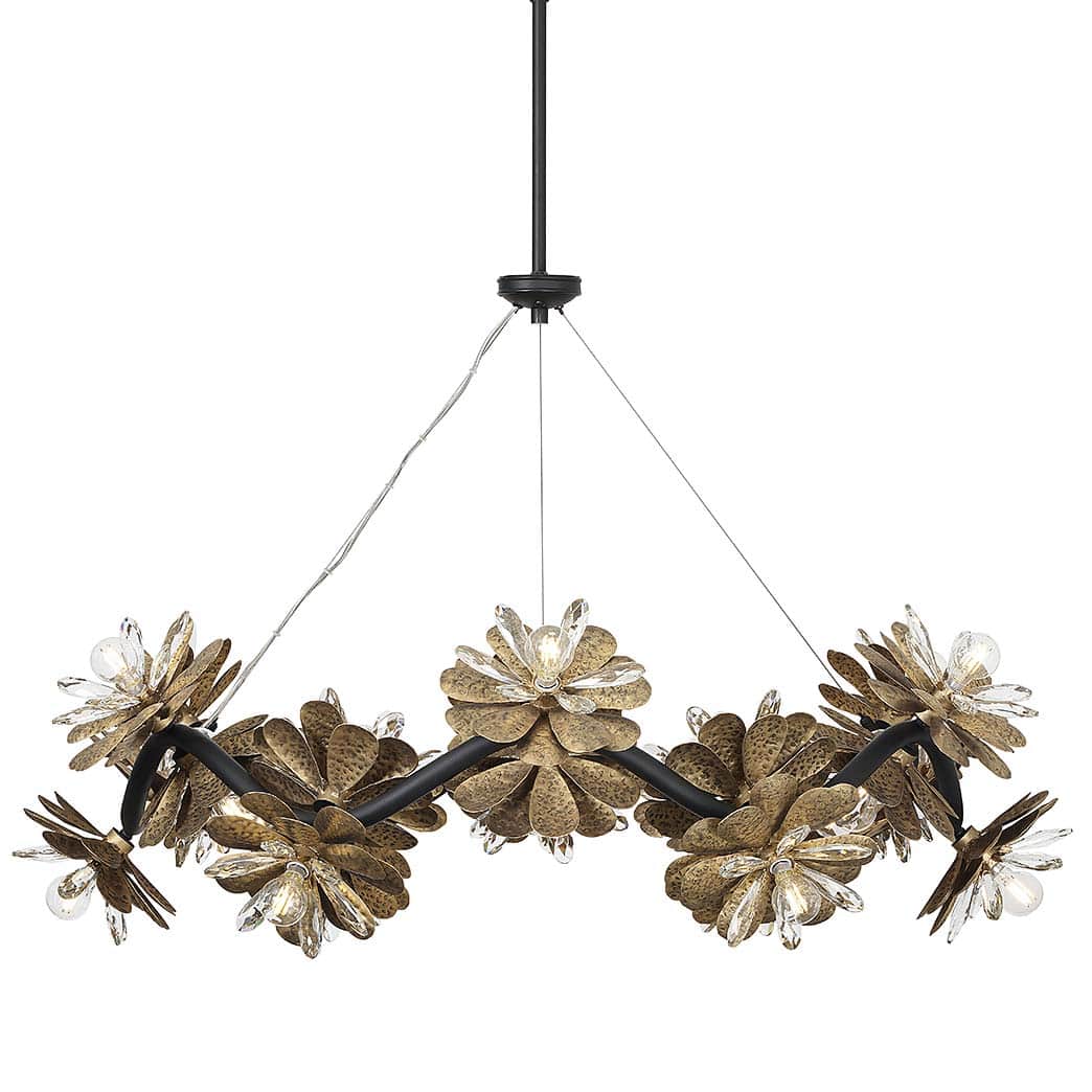Giselle 24 Light 46" Wide Crystal Ring Chandelier