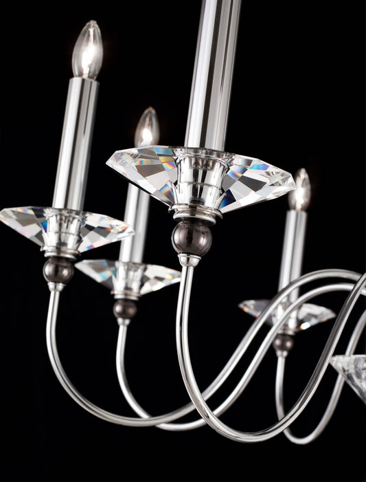 Jasmine 9 Light 33" Wide Crystal Chandelier with Clear Swarovski Optic Crystals