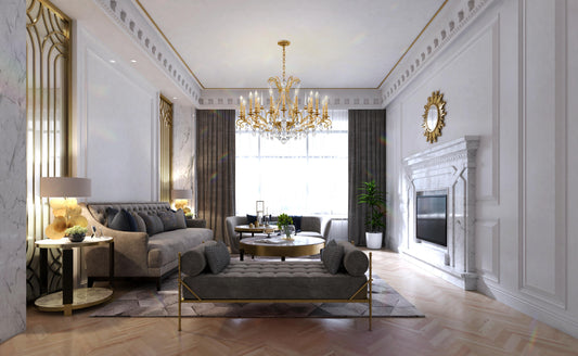 Renaissance Nouveau 18 Light 40" Wide Crystal Chandelier with Clear Heritage Crystal Accents