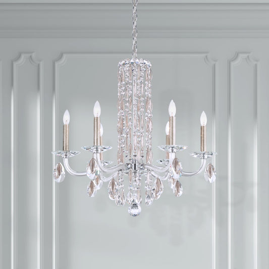Sarella 6 Light 25" Wide Crystal Chandelier with Heritage Crystals