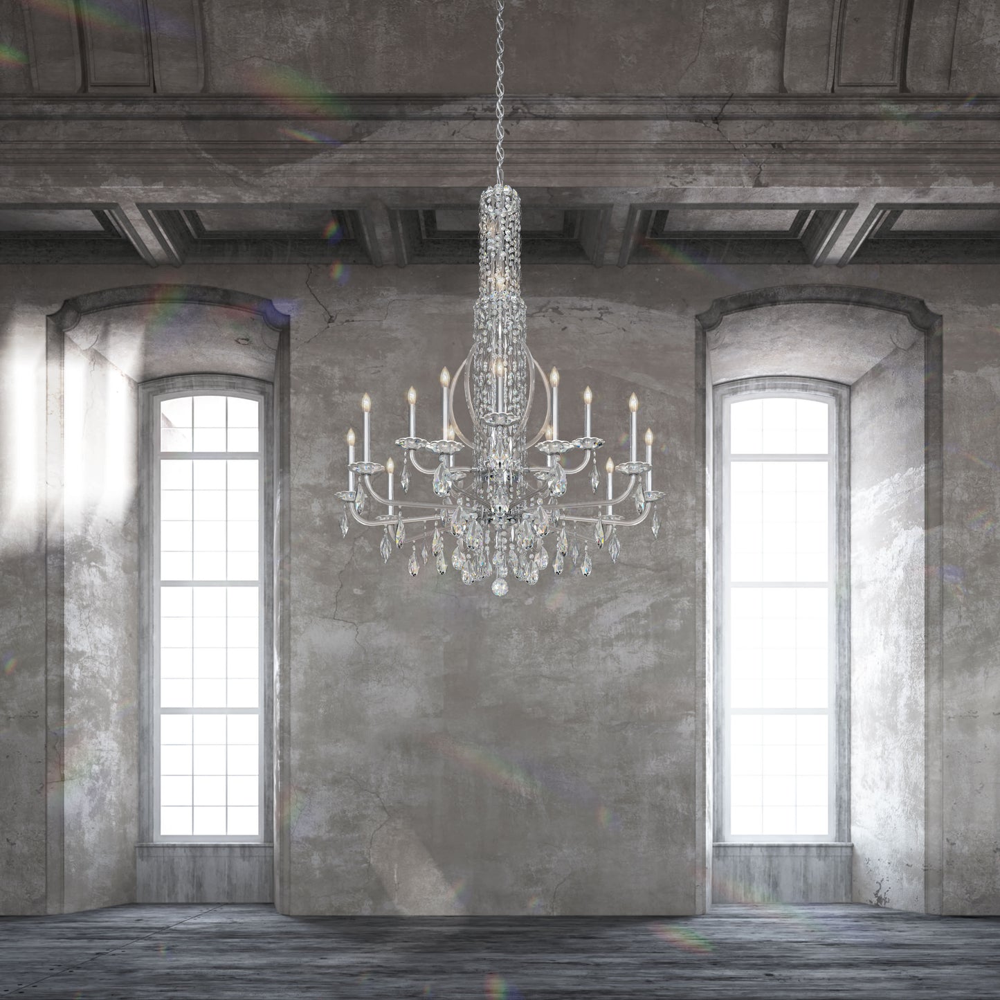 Sarella 10 Light 41" Wide Crystal Chandelier with Heritage Crystals