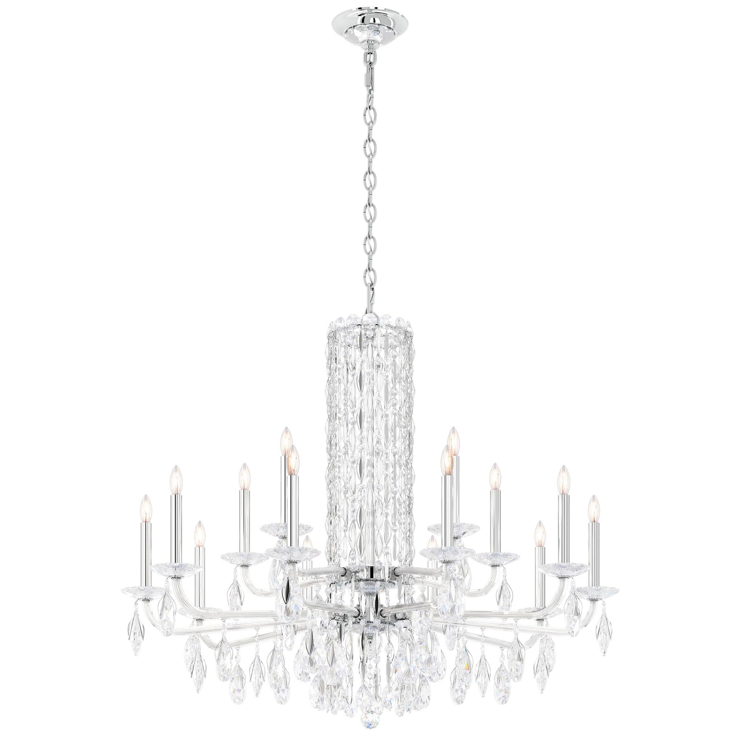 Sarella 15 Light 41" Wide Crystal Chandelier with Heritage Crystals
